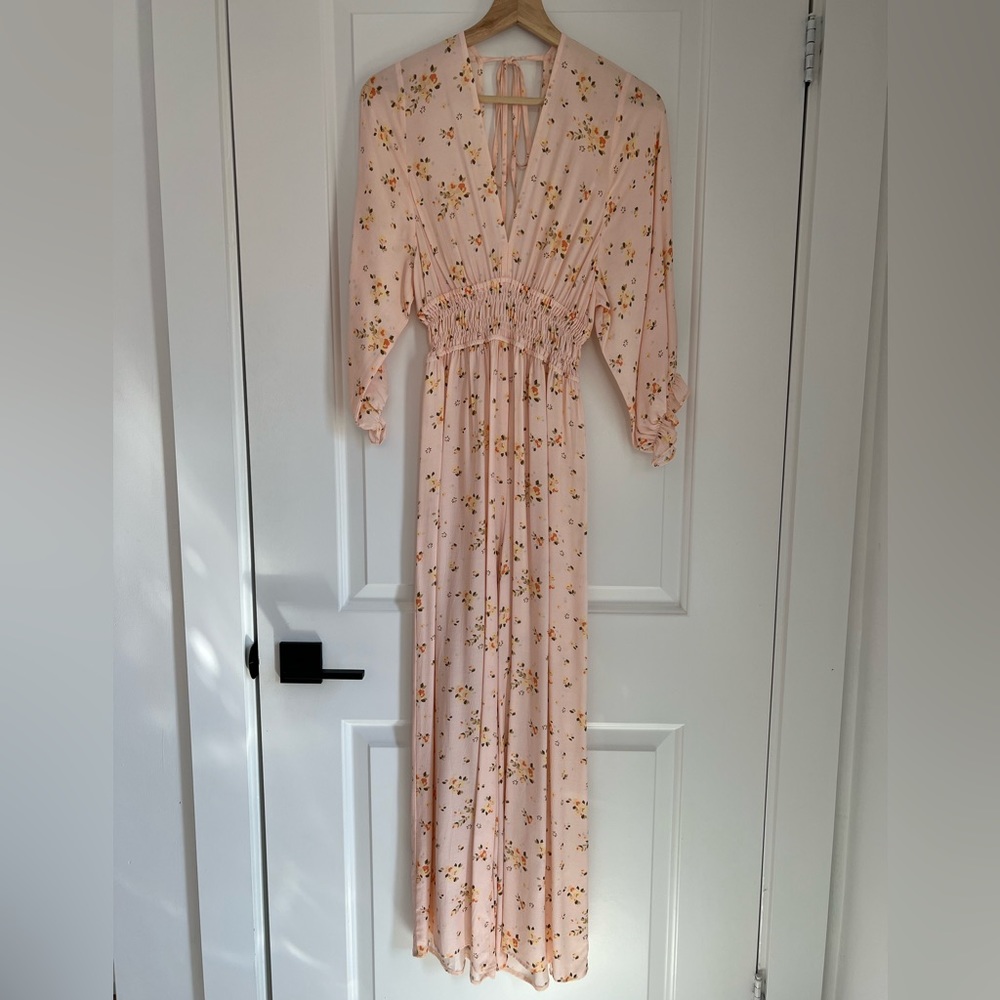 ASOS Pink Floral Jumpsuit